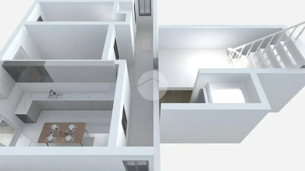 Plan - First-Floor Flat with Balcony in Villabate