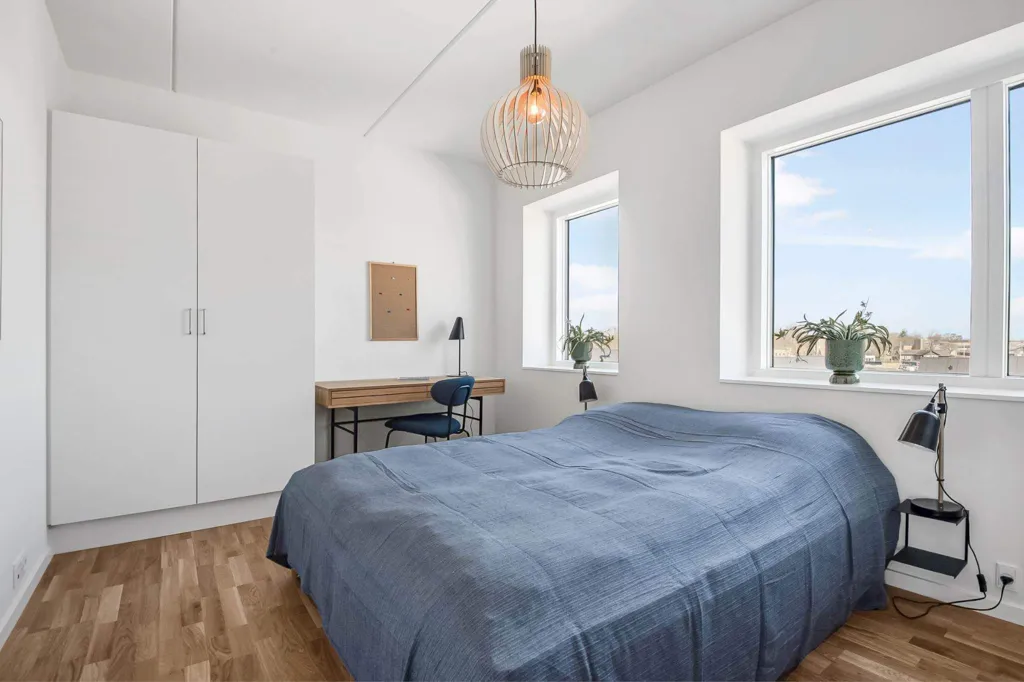 Chambres - Bright 2-Bedroom Apartment with Balcony in Årslev