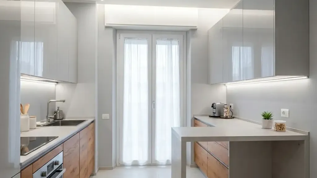 Köök - Apartment with Terrace in Rovigo Centre