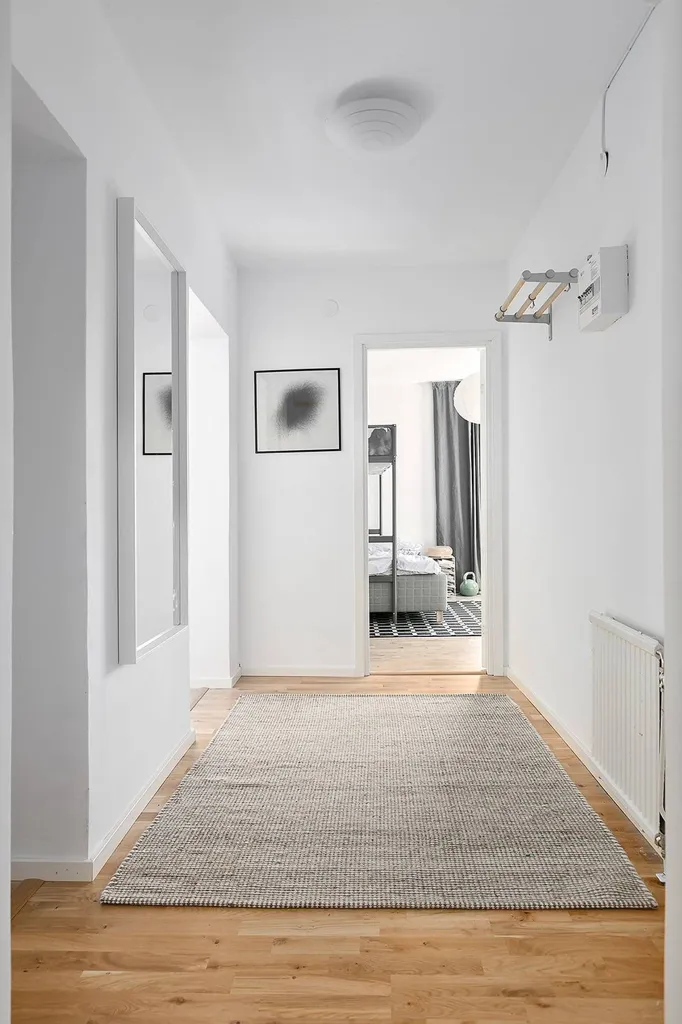 Hallway - Modern Flat with Balcony in Mariekäll