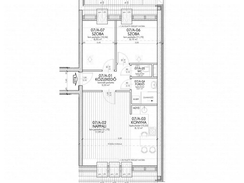 Planimetria - Newly Built Apartment with Panoramic View in Szeged