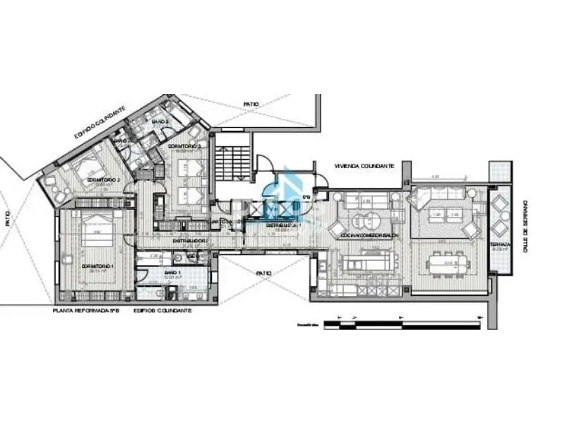 Plan - Modernised Apartment with Views in Recoletos