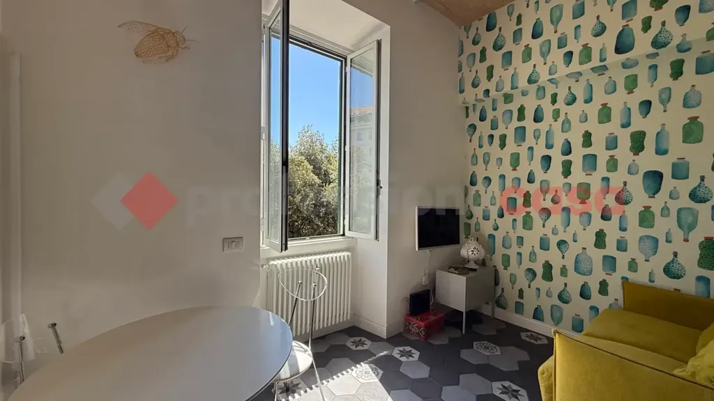 Séjour - Arched Bilocale with Garden in Testaccio, Rome