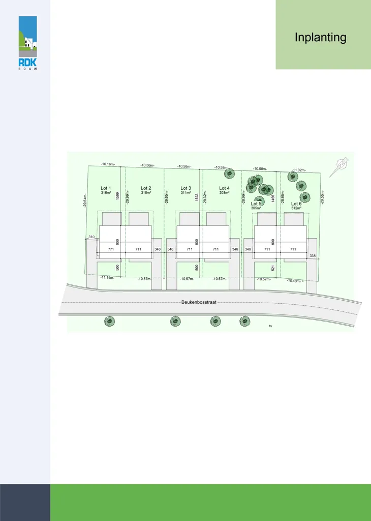 Plan - Nouvelle Construction Classique avec Terrasse à Mol-Achterbos