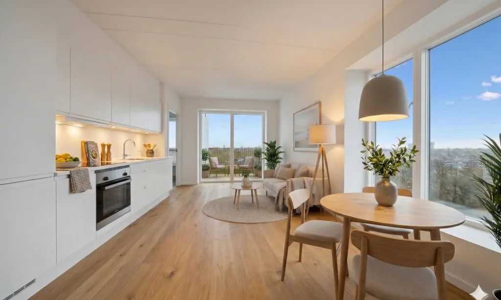 Kitchen - Spacious 2-Bedroom Apartment with Balcony in Ørestad Syd