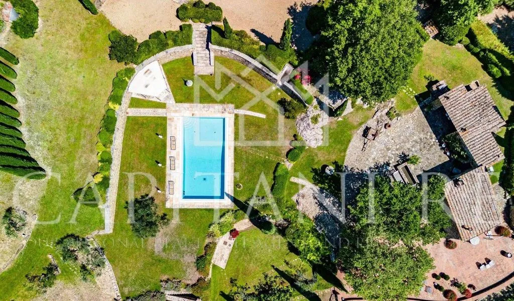 Õhuvaade - Luxury Villa with Pool in Greve in Chianti