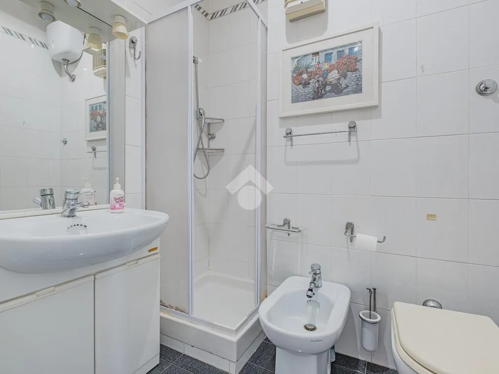 Salles de bain - South-Facing Apartment with Terrace in Rome