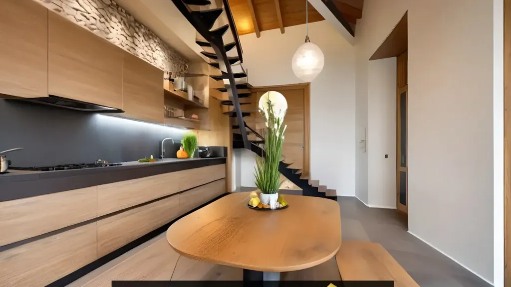 Köök - Rustic Monastery Apartment with Lake View in Cannobio
