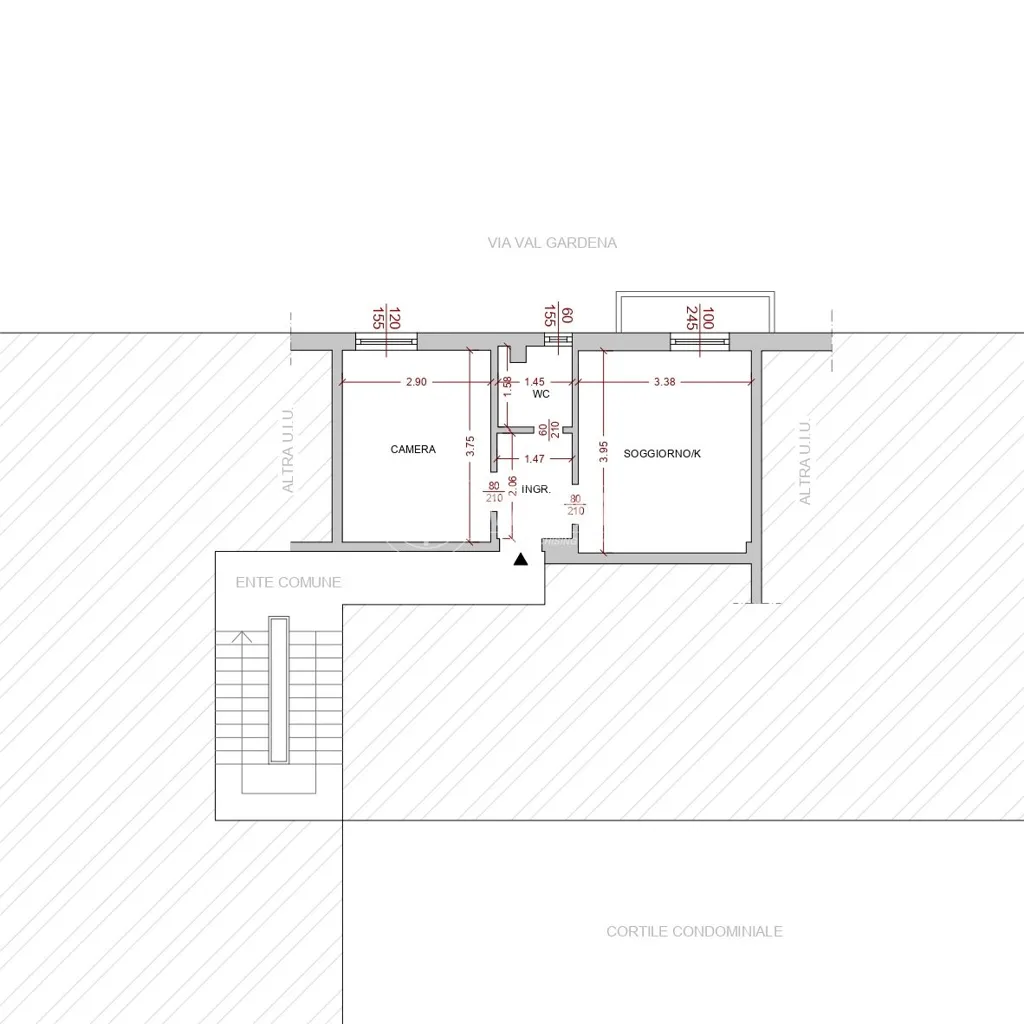 Plaan - Two-Bedroom Flat with Balcony in Milan