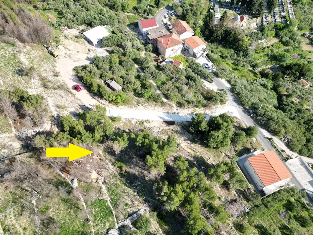 Vue aérienne - Building Plot with Sea View in Sumpetar
