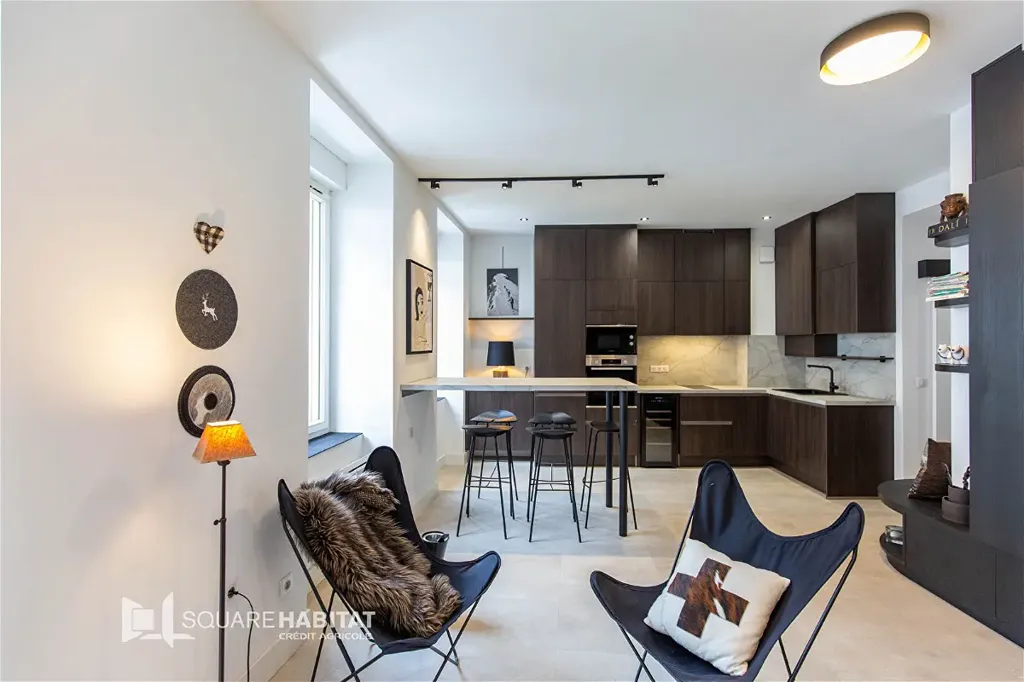 Köök - Renovated 2-Bed Apartment with Ski Storage in Cautrets