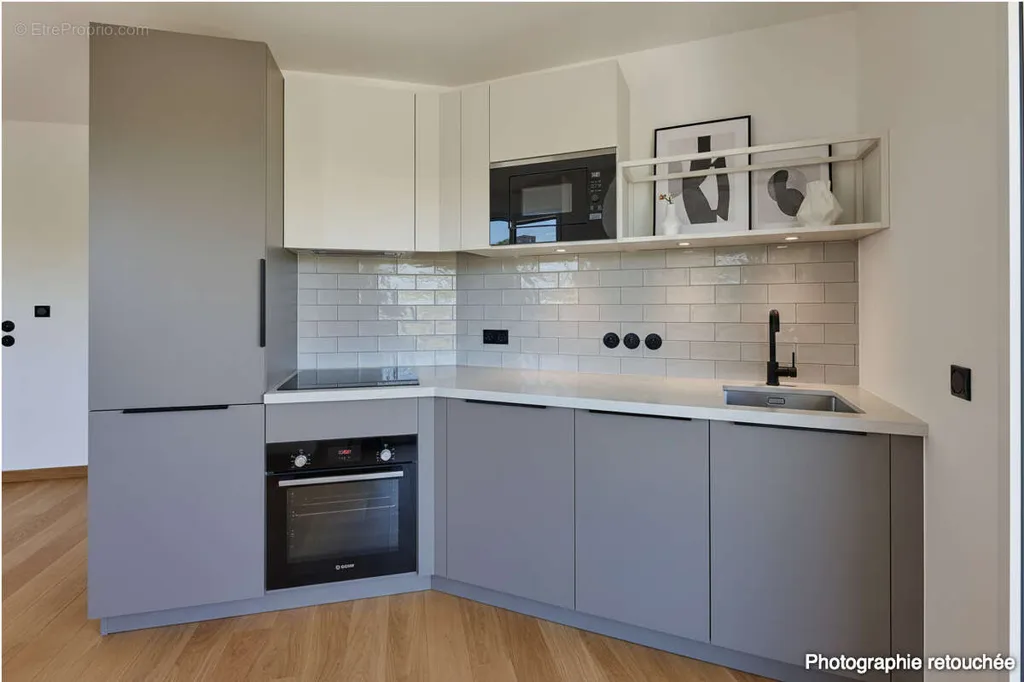 Cucina - Apartment with Loggia in Paris XVII