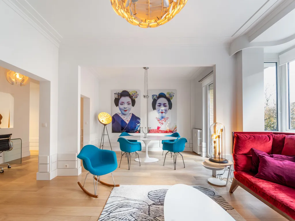 Séjour - Appartement Moderne avec Terrasse à Ixelles