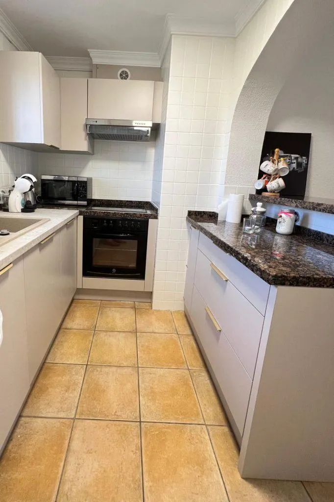 Cuisine - Furnished Apartment with Pool in Oliva Nova
