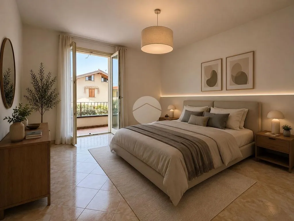 Bedrooms - Semi-Detached Villa with Garden in Rovato