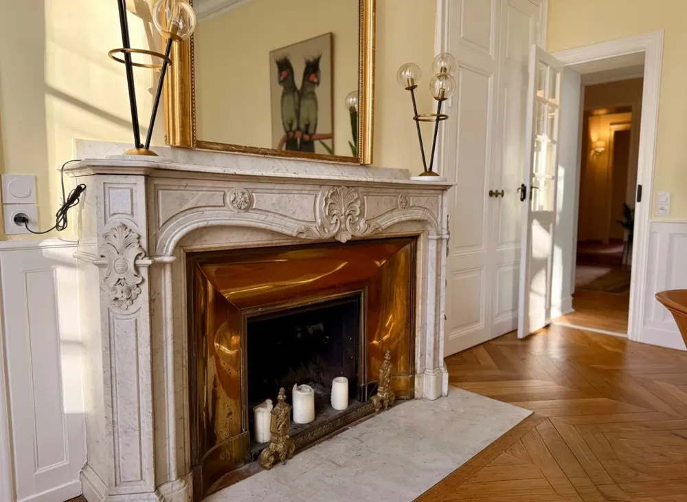 Living Room - Haussmannian Flat with Private Garden in City Centre