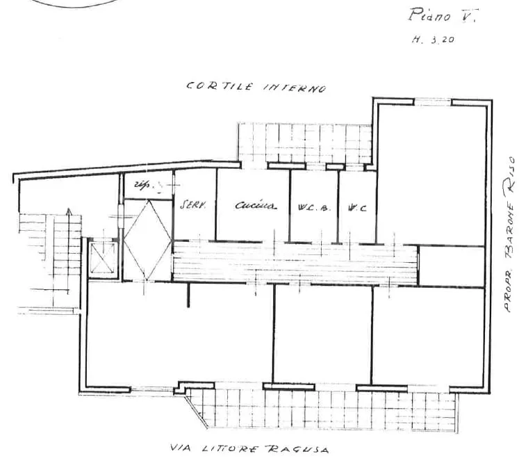 Plan - Apartment with Balcony in Palermo
