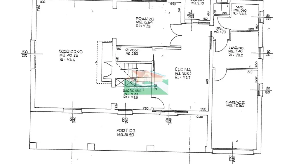 Plan - Villa with Private Garden in Ravenna