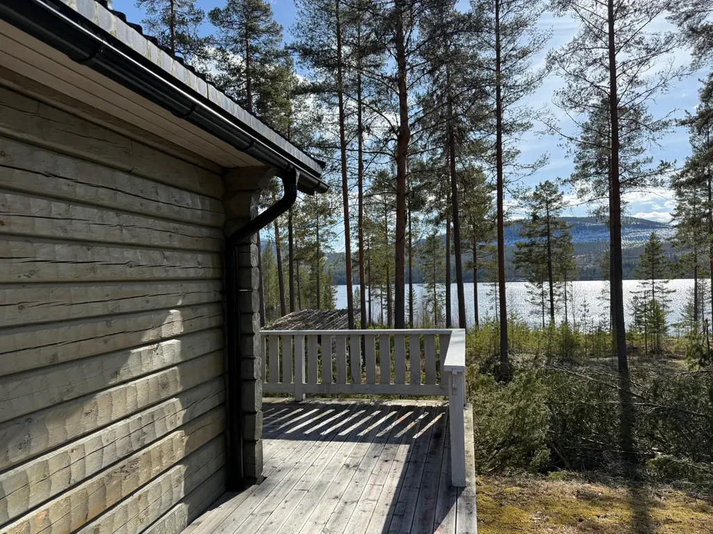 Terrasse - Villa with Water View near Älvdalen