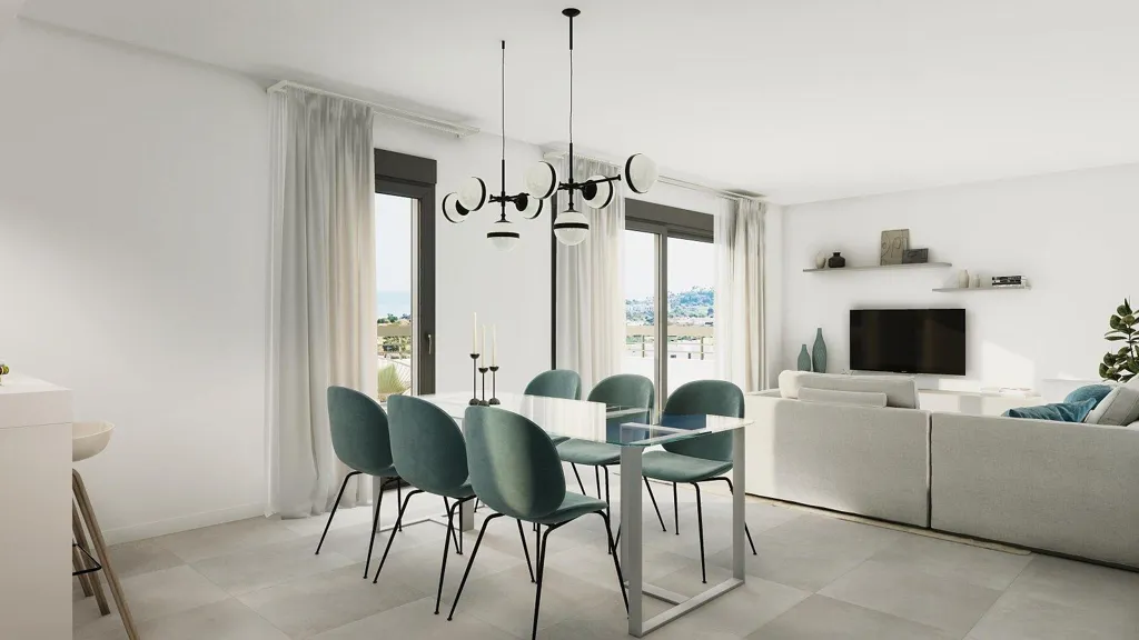 Söögituba - Energy Efficient Apartment with Beach Terrace in Estepona