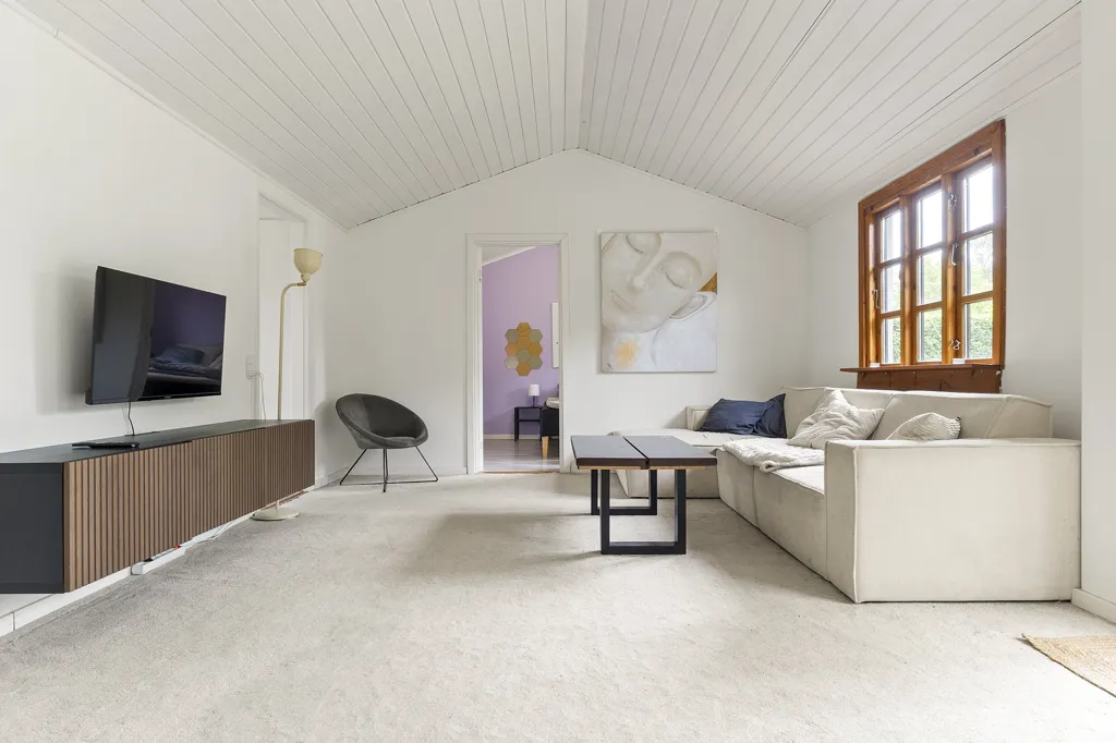 Living Room - Fenced Detached Villa in Bagsværd