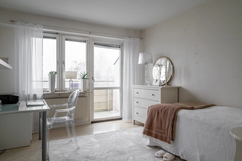Bedrooms - Apartment with Balcony in Gothenburg