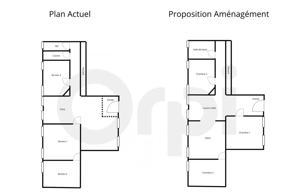 Plan - Appartement T5 avec Cour Intérieure à Nancy