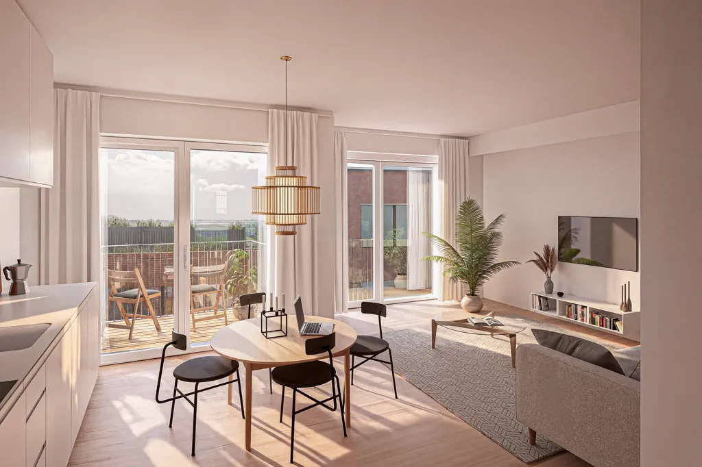 Soggiorno - Apartment with Canal View in Copenhagen SV