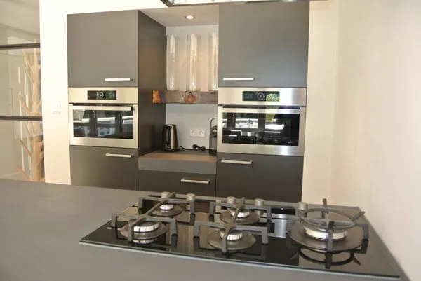 Kitchen - 2-Bedroom Apartment with Park View in Den Haag