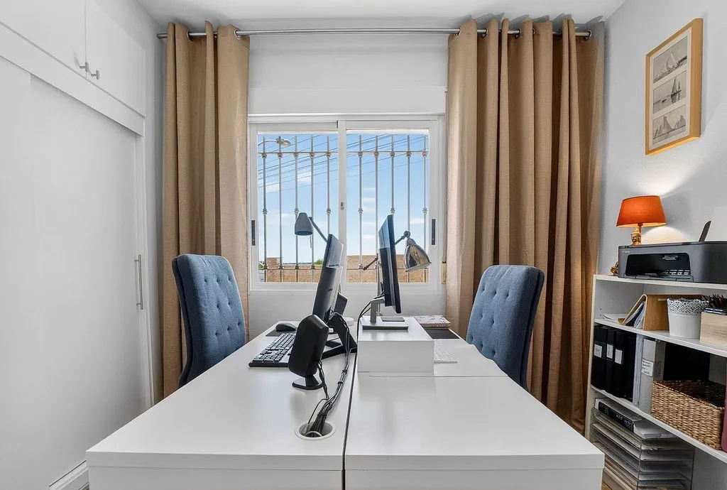Office - Chalet with Pool and Sea View in El Galán