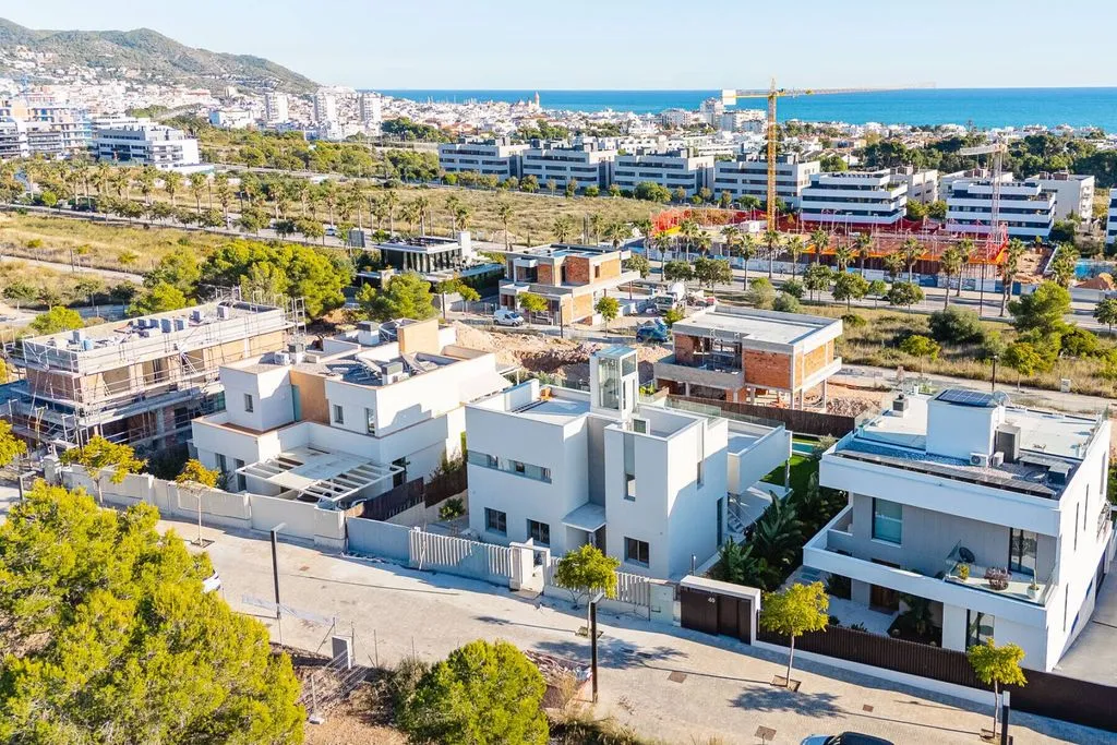 Vue aérienne - Luxury Detached House with Rooftop Terrace in Sitges