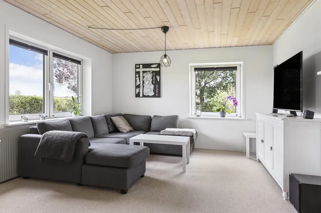 Living Room - 1952 Villa with Garden in Aars