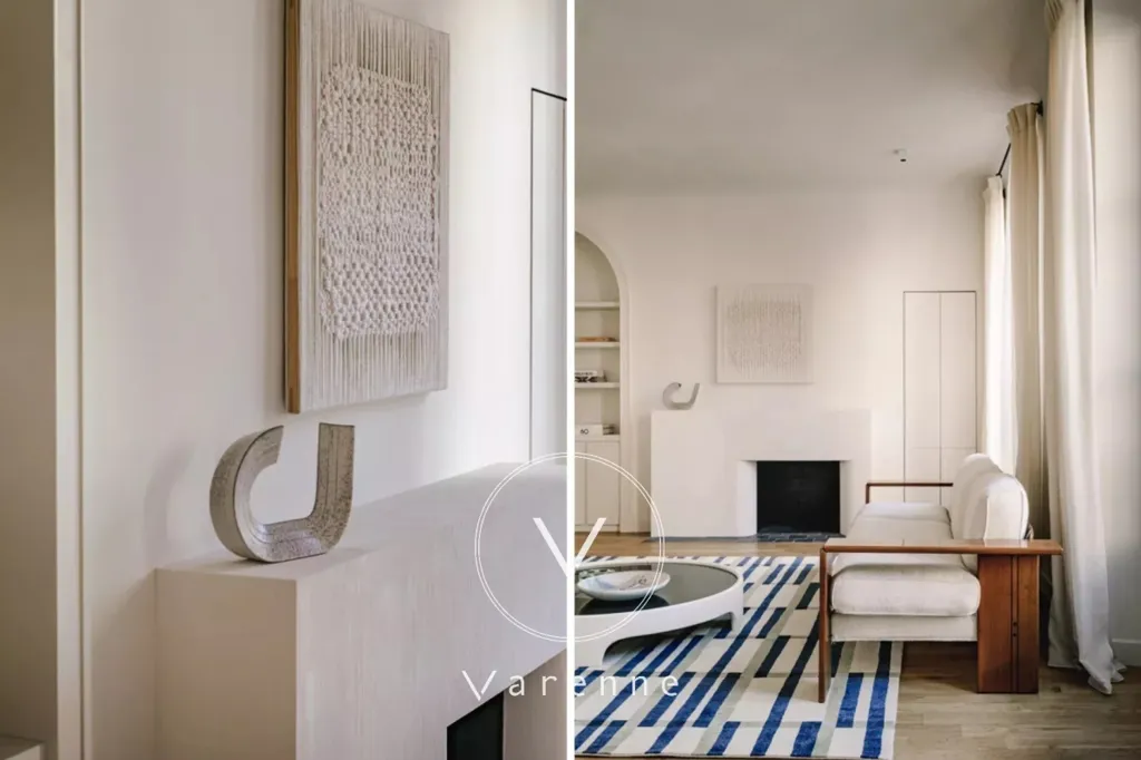 Séjour - Appartement Rénové avec Vue Cour au 7ème Arrondissement