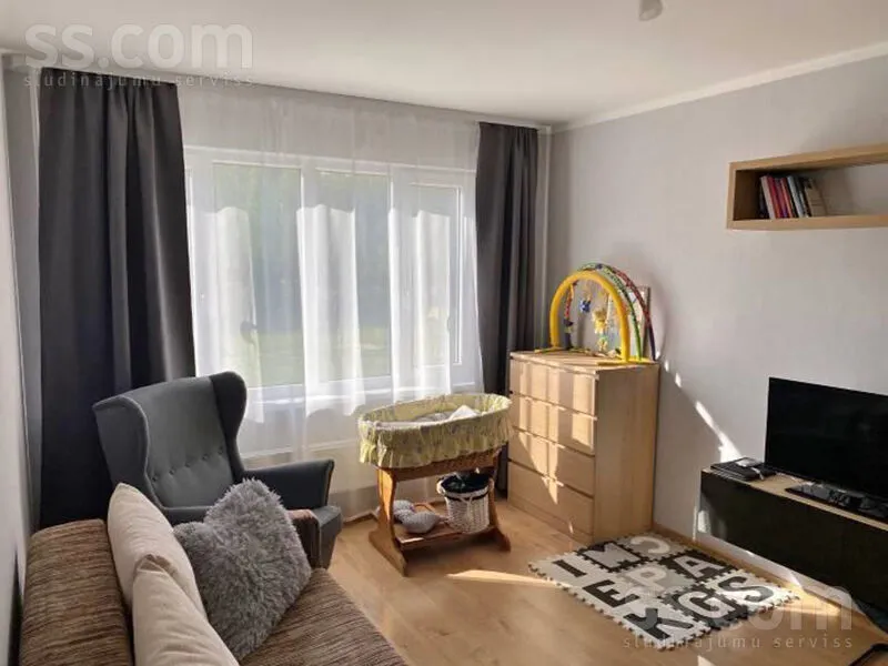 Soggiorno - Renovated 2-Bedroom Flat in Salaspils