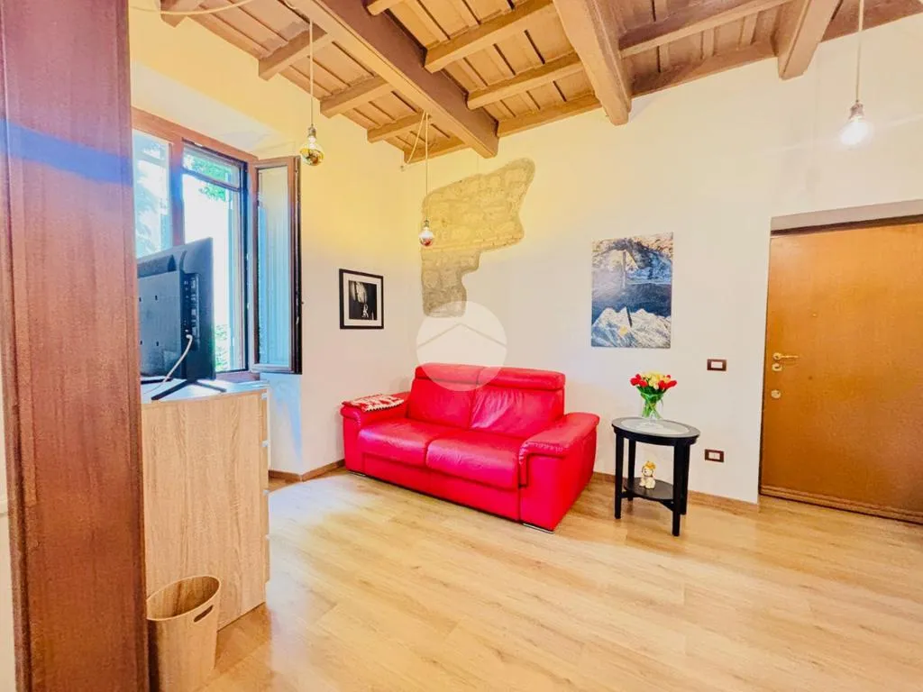 Séjour - Rear-Facing Apartment with Garden in Viterbo