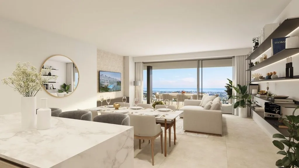 Dining Room - Luxury Flat with Sea View in Benahavís