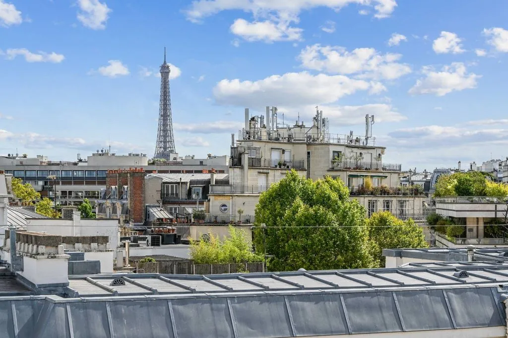 Terrasse - Pied à Terre Duplex avec Vue Tour Eiffel à Paris XVI