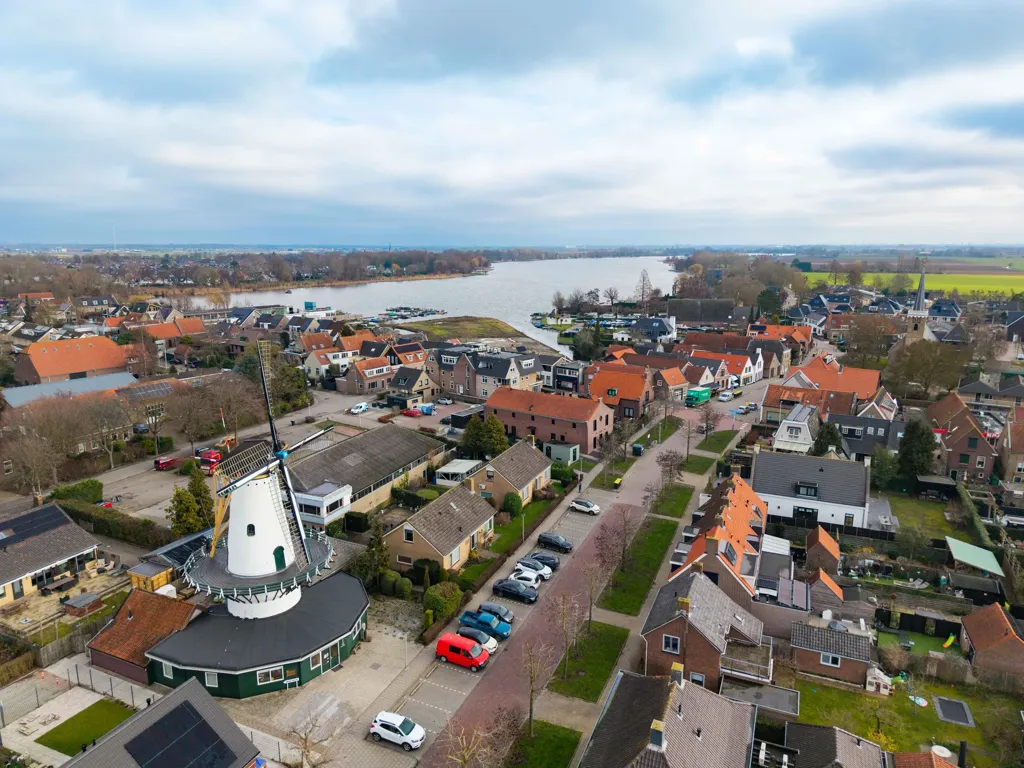 Vue aérienne - Luxury Loft with Garden in Westmaas