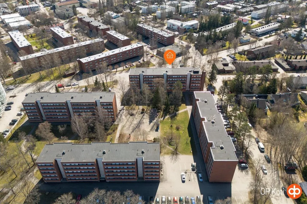 Õhuvaade - 3-toaline korter asukohas Kerava