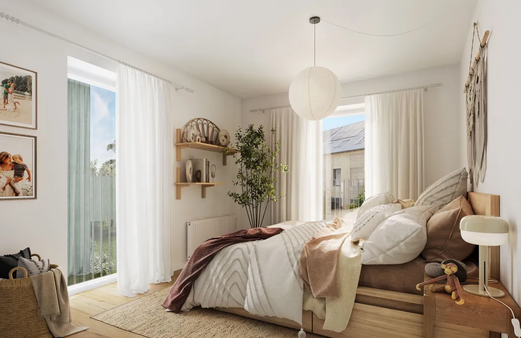 Chambres - 3-Bed Apartment with Large Windows in Travbyen