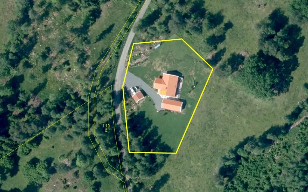 Vue aérienne - Modern Villa with Garden near Aneby