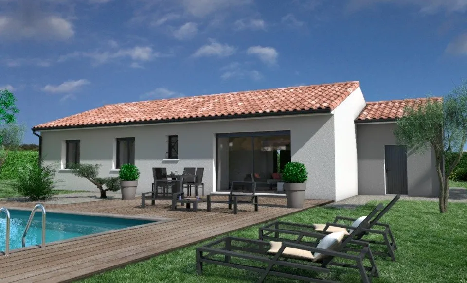 New Villa with Garden in Bérat