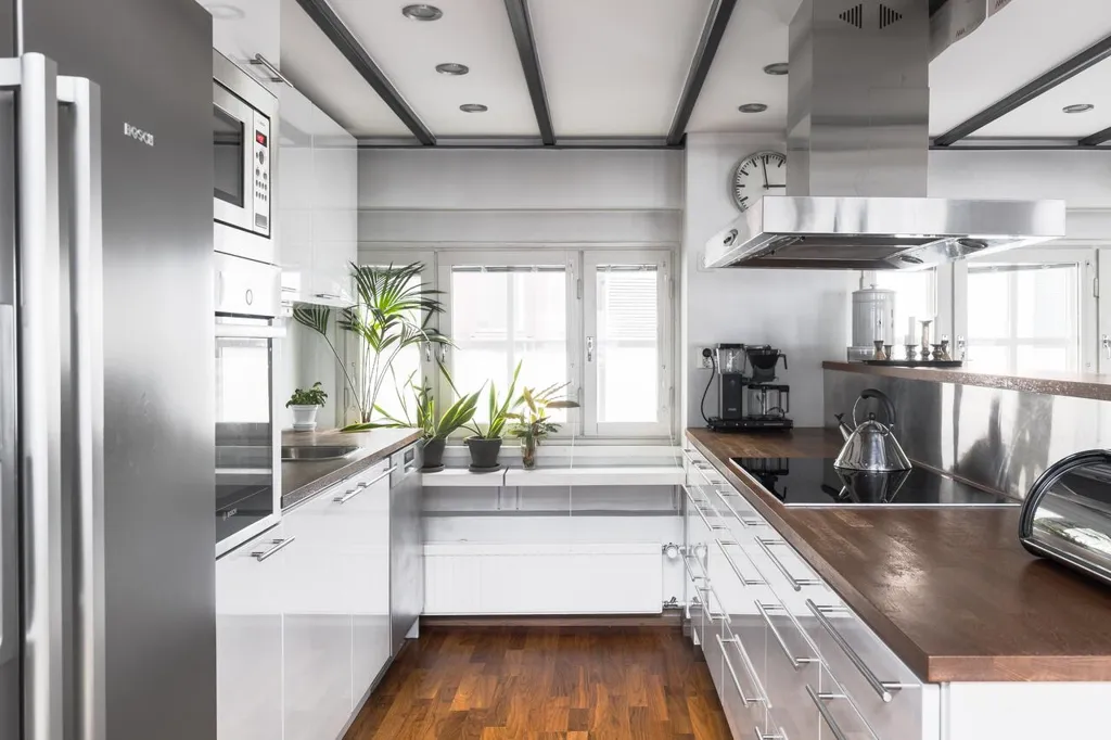 Köök - Architect-Designed Loft with Sauna in Töölö