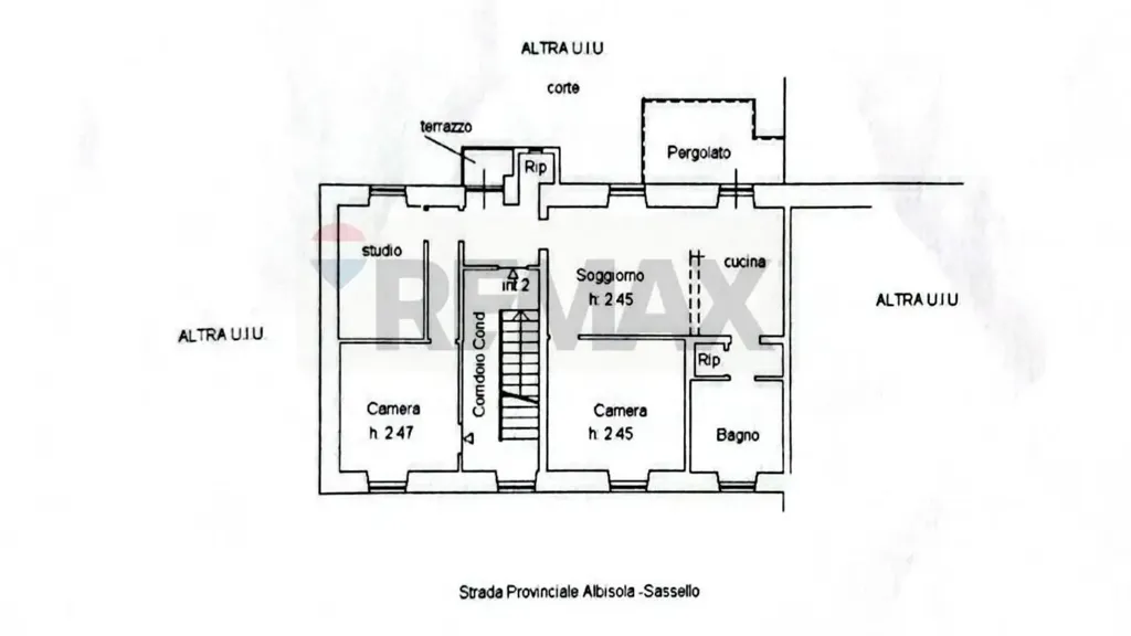Plan - Apartment with Terrace near Sassello Centre