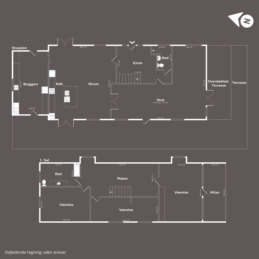 Plaan - Villa with Garden in Odsherred