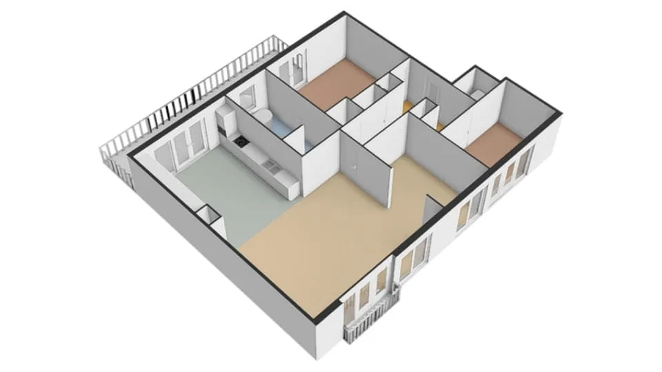Plan - Luxury Apartment with Balcony in Arnhem