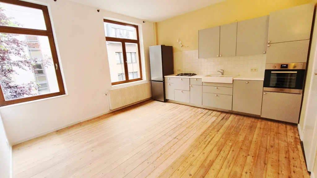 Köök - Triplex Apartment with Balcony in Forest