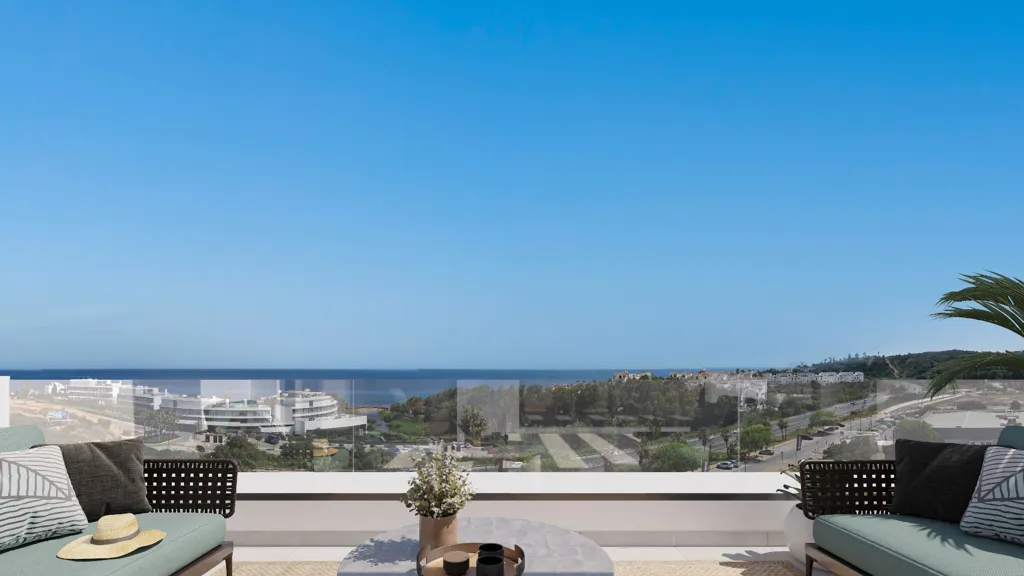 Terrasse - Penthouse with Sea View in Estepona