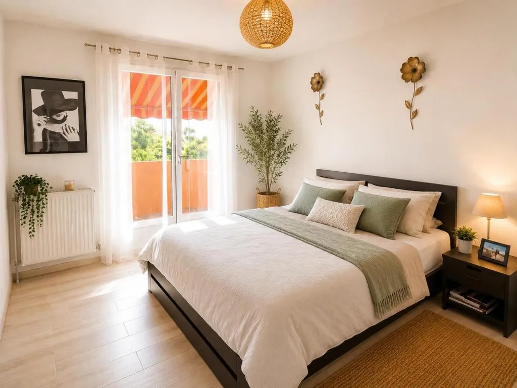 Chambres - Appartement avec vue dominante et terrasses à 15 min des plages