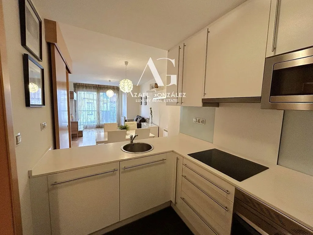Köök - Charming Flat with Patio in Torrelavega Centre